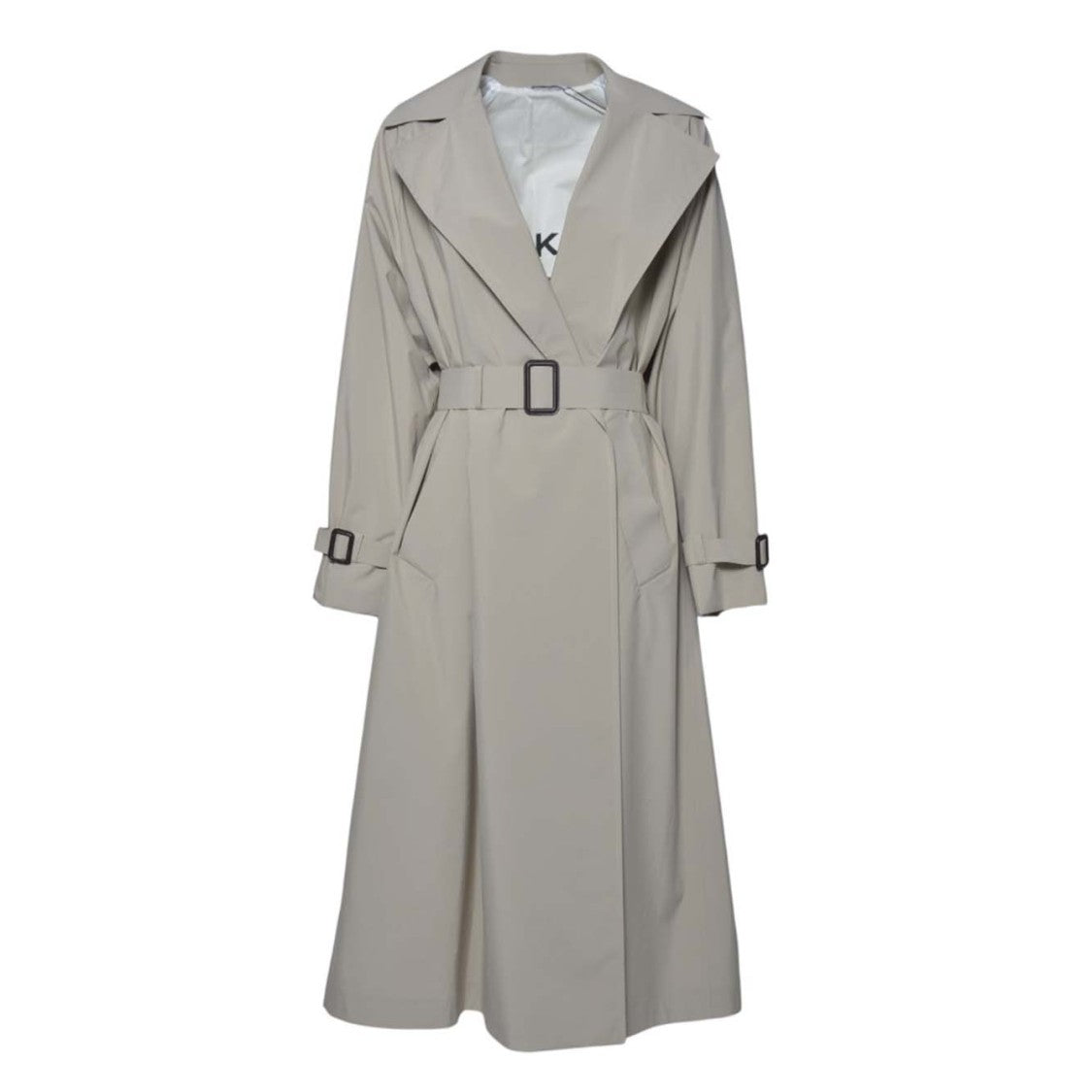 Max Mara Trench Coat With Wide Lapel And Belted Waist