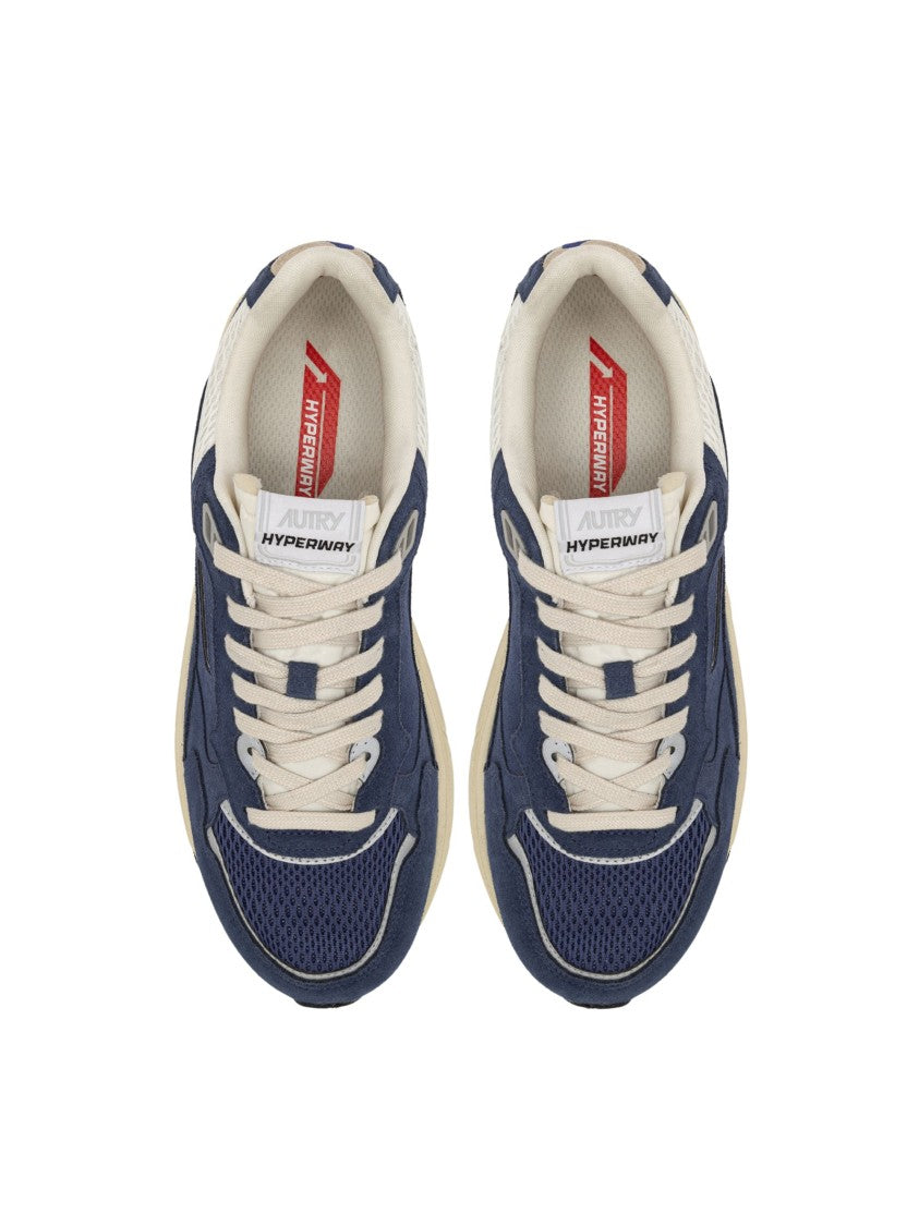 Autry Hyperway Navy Blue Low Sneakers