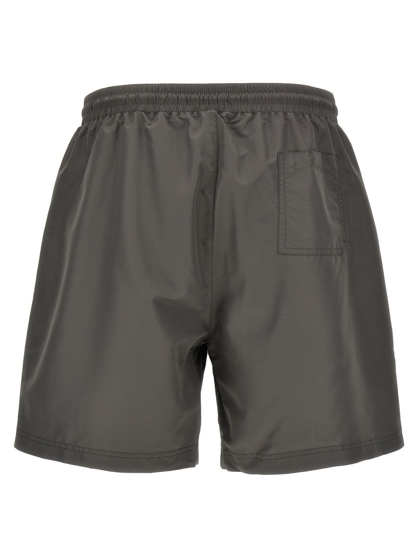 Brunello Cucinelli Drawstring Swim Shorts With Logo Embroidery