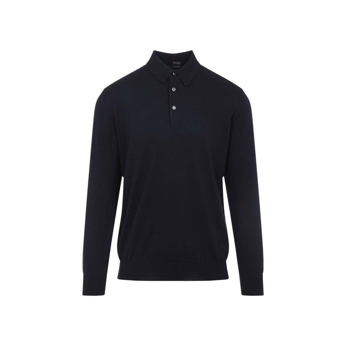 Kiton Fitted Long-Sleeve Polo Shirt With Classic Collar
