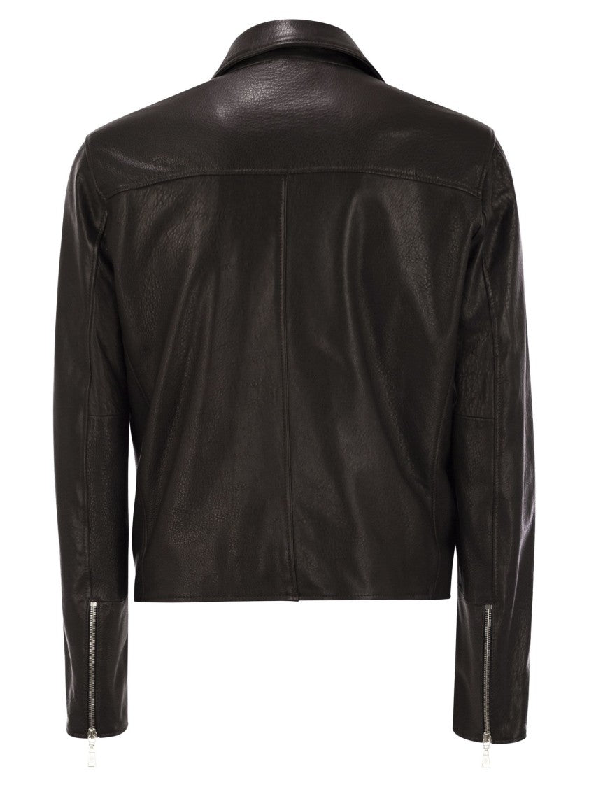 Tagliatore Lambskin Biker Jacket