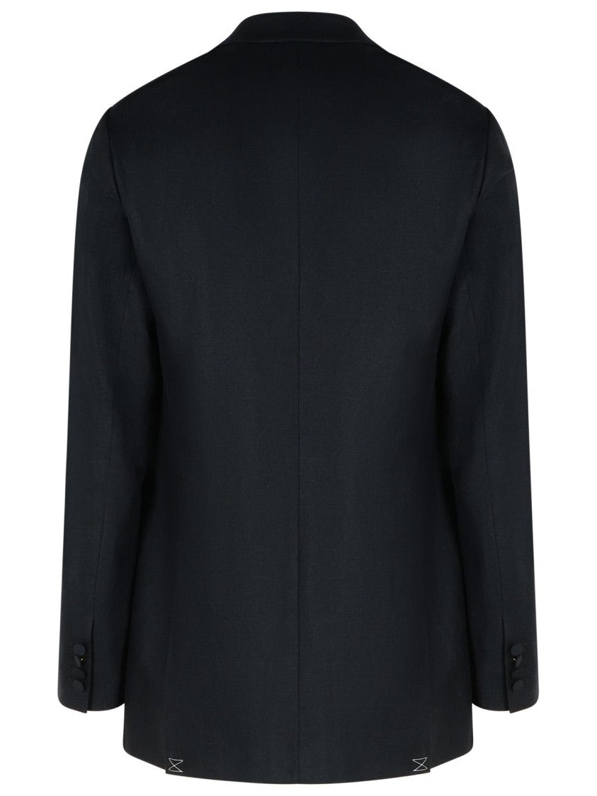 Dries Van Noten Bartux' Black Wool Blend Blazer