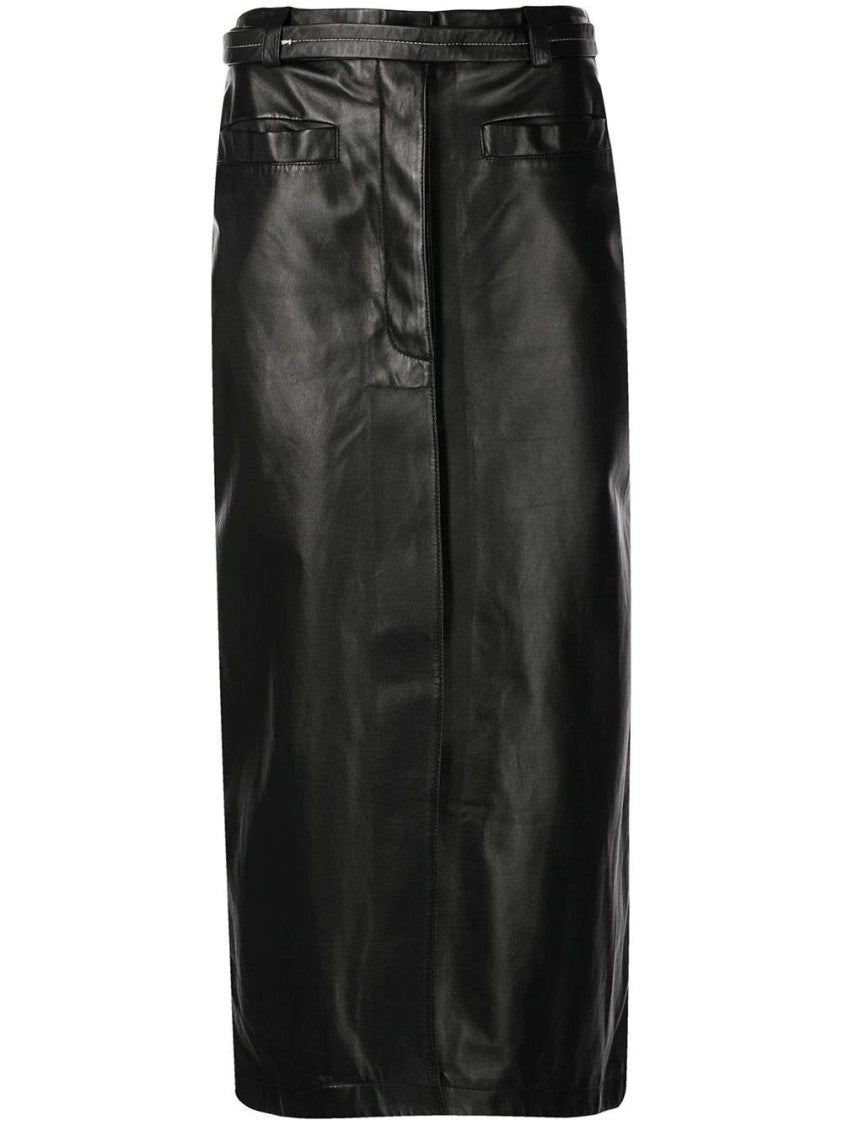 Proenza Schouler Leather Front Skirt