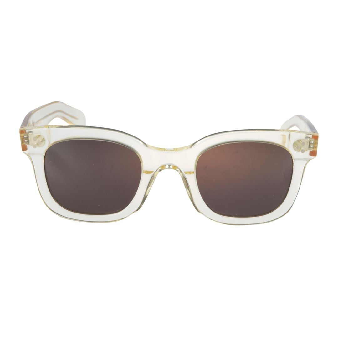 Kador Heritage Translucent Square-Frame Sunglasses With Dark Lenses