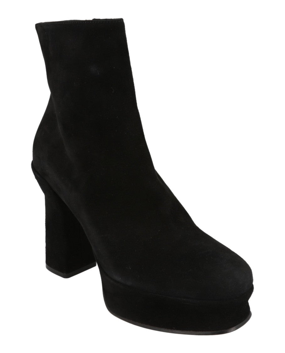 Ferragamo Sandra Suede Platform Booties