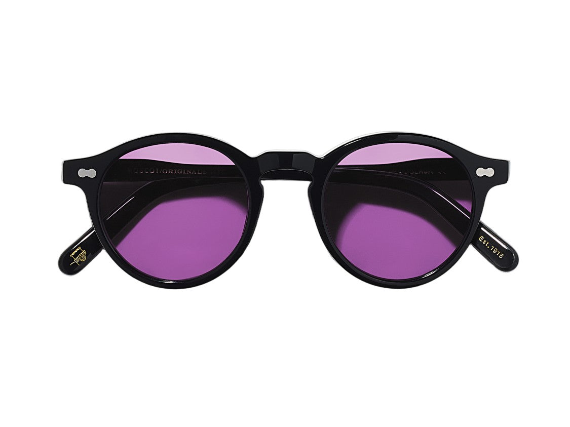 Moscot Purple Or-Mlb2-S Black Round Sunglasses