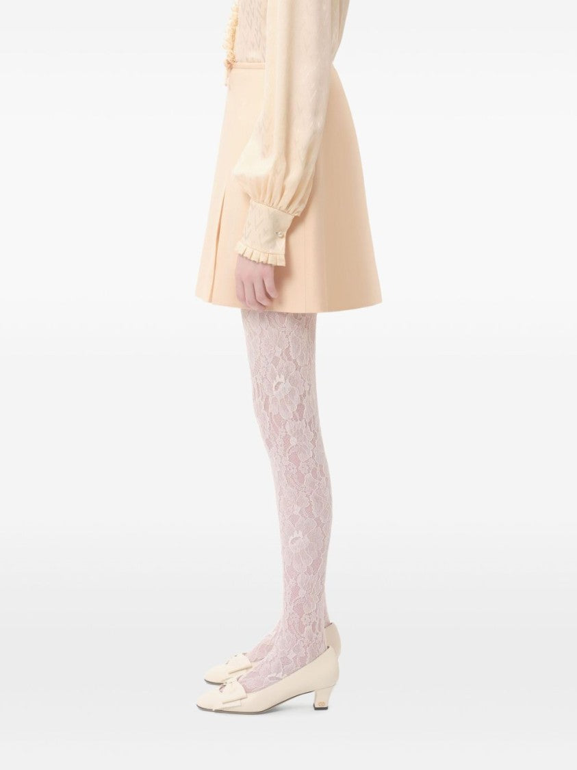 Valentino Crepe Couture Skirt With Bow Detail