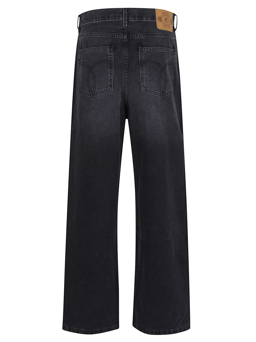 Fiorucci High-Waisted Wide-Leg Jeans