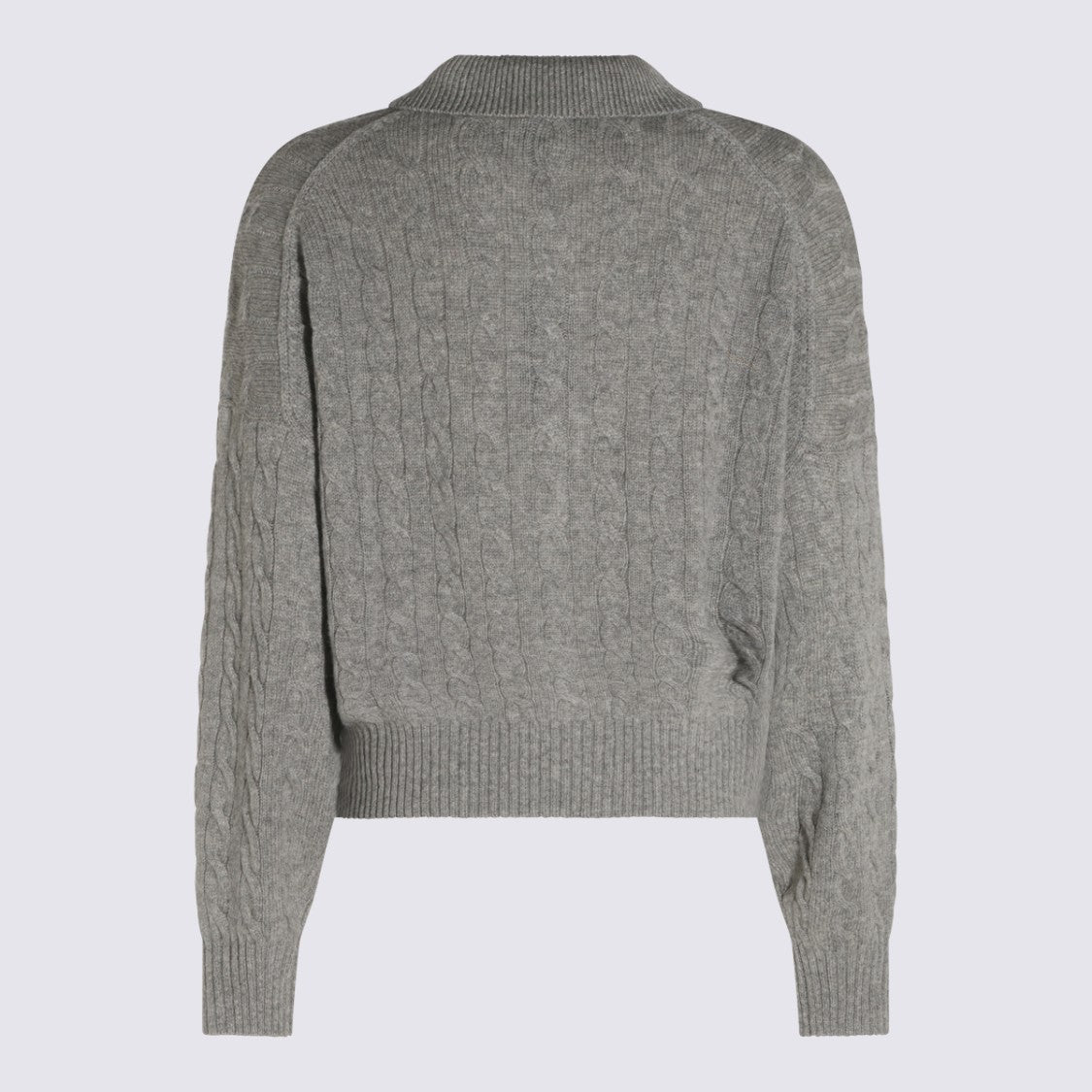 Polo Ralph Lauren Knitted Long-Sleeve Polo Shirt With Cable Knit Pattern