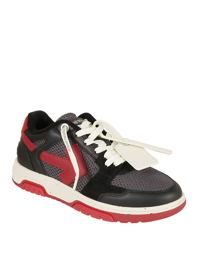 Off-White Sporty Black Mesh And Leather Off-White Sneakers