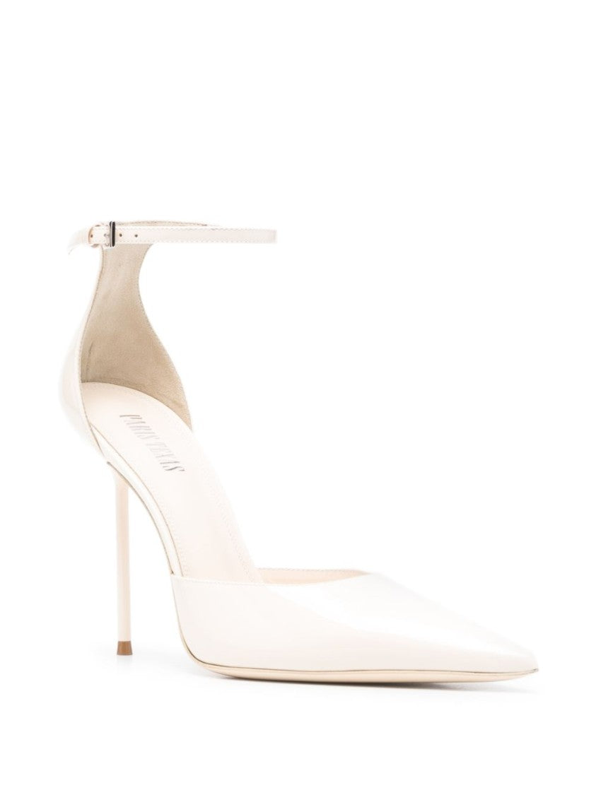 Paris Texas Ivory Silk And Nylon Pointed Heels