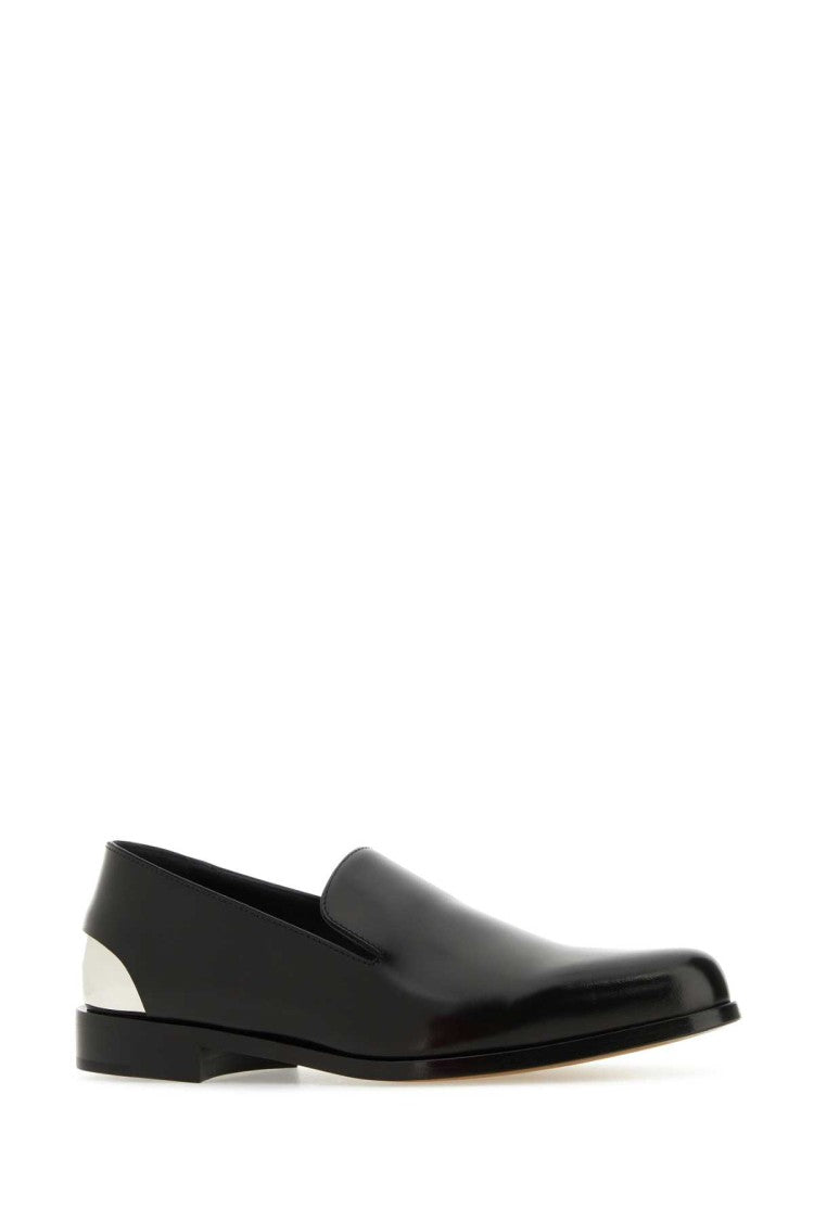 Alexander Mcqueen Black Leather Loafers