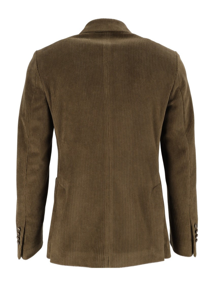 Circolo 1901 Corduroy Wide Lapel Double-Breasted Blazer