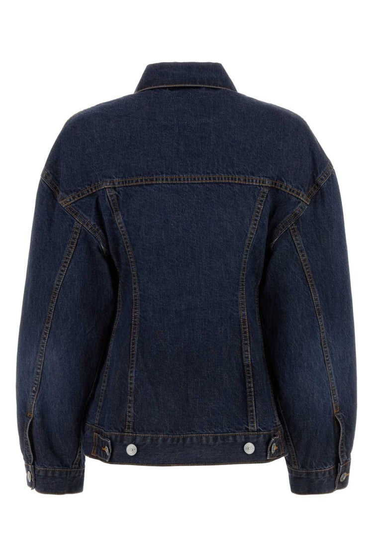 Balenciaga Dark Blue Denim Hourglass Jacket