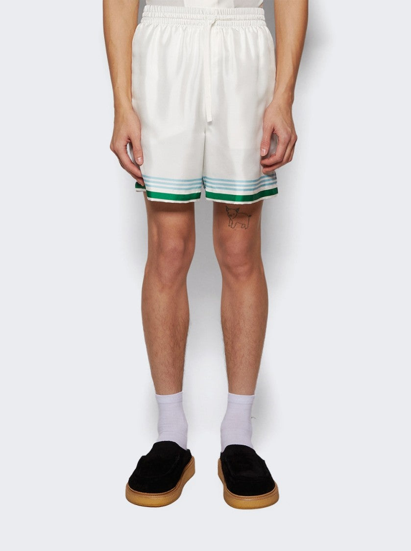 Casablanca Metaphysical Tennis Icon Shorts White