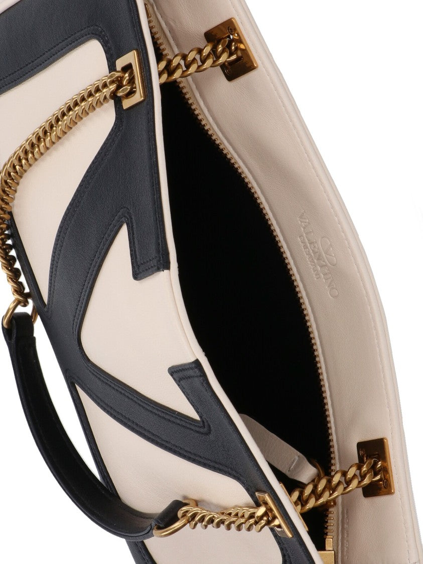 Valentino Garavani "Viva Superstar" Small Tote Bag – White