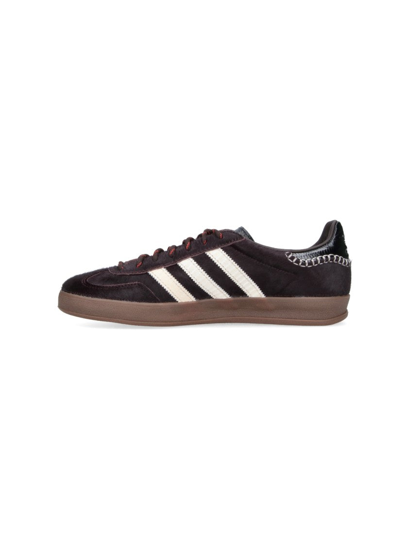 Adidas Originals By Wales Bonner Dark Suede Bold Stripe Gum Sneakers