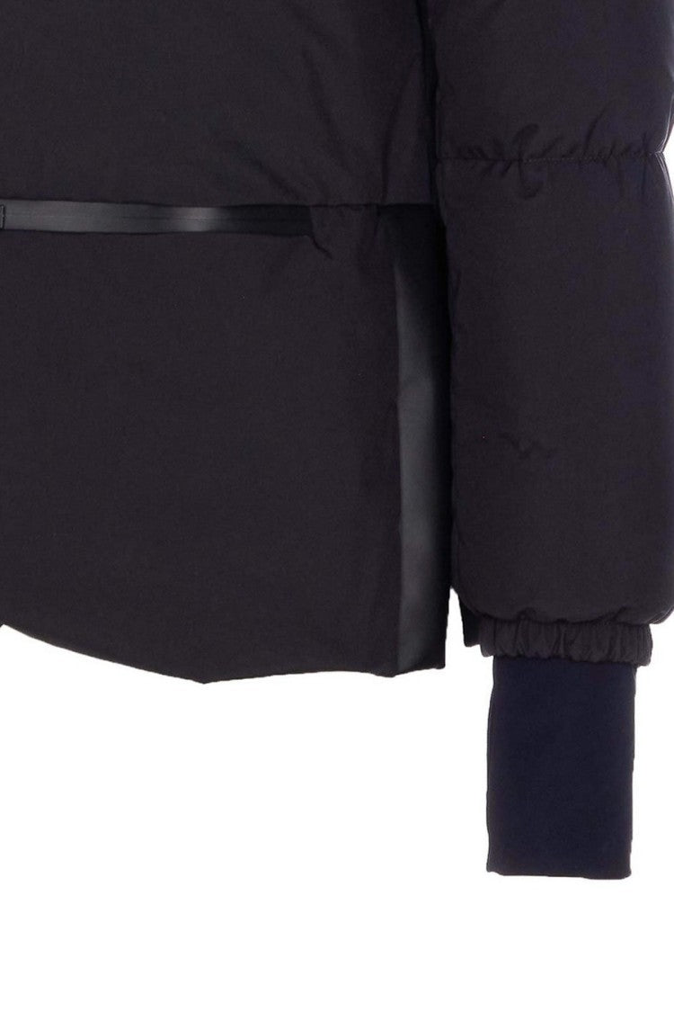Herno Black Polyester Funnel-Collar Puffer Jacket