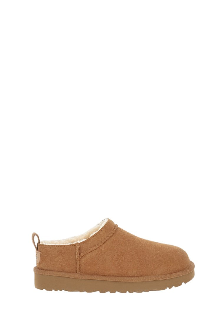 Ugg Water-Repellent Suede Slip-On Shoes With Sheepskin Lining
