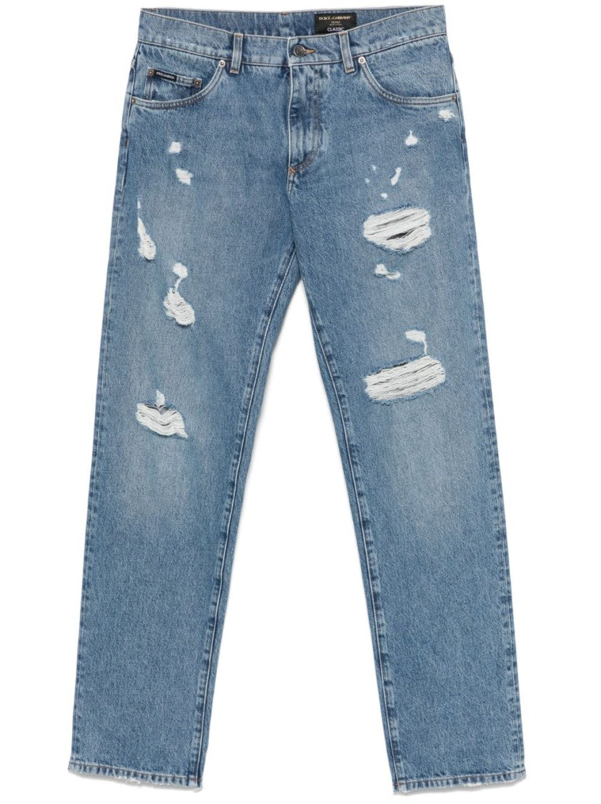 Dolce & Gabbana Light Blue Straight Jeans