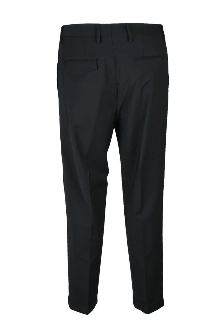 Les Hommes Wool Stretch Pants - Black
