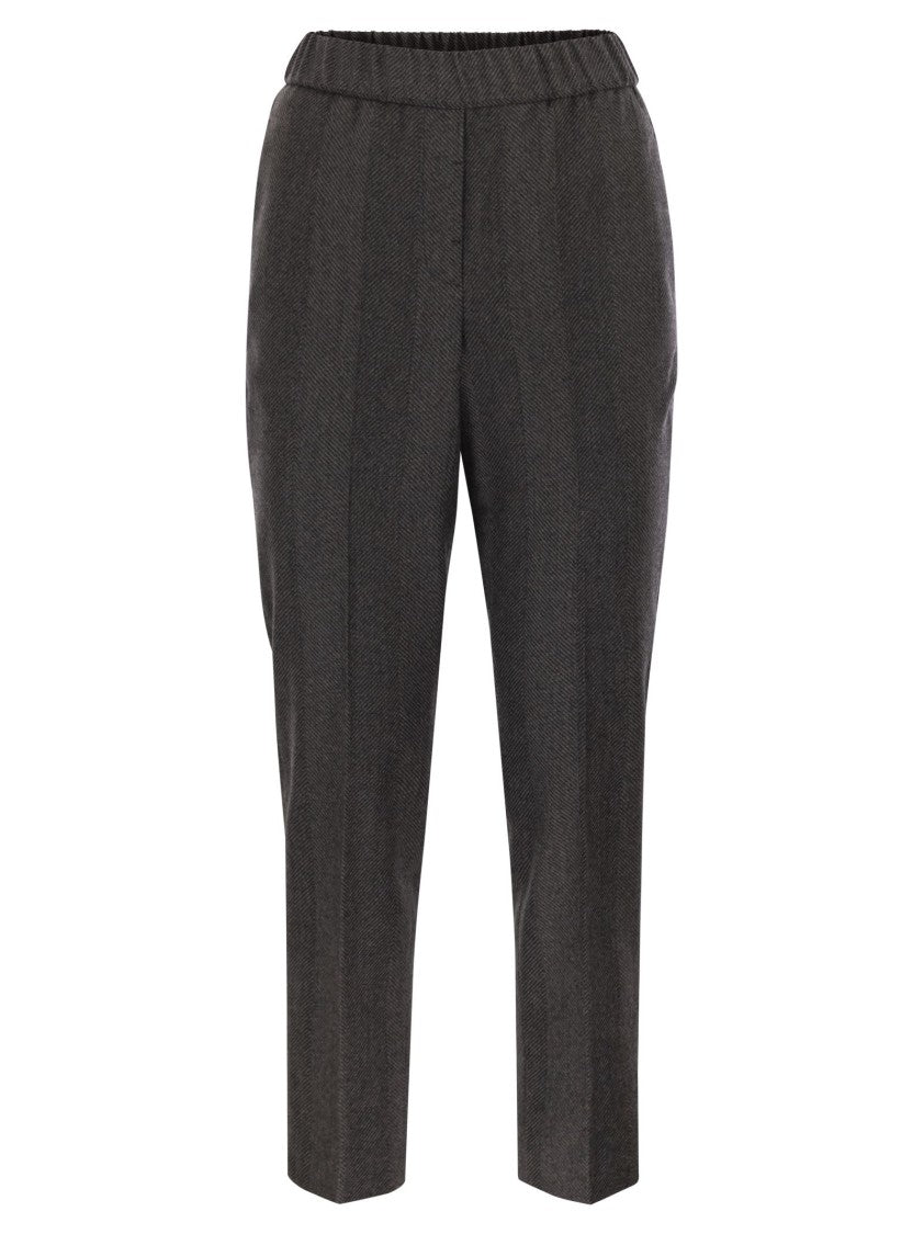 Peserico Stretch Virgin Wool Trousers