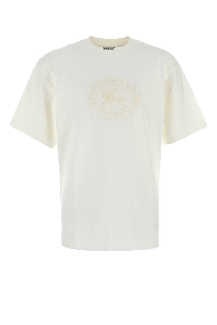 Burberry White Cotton T-Shirt