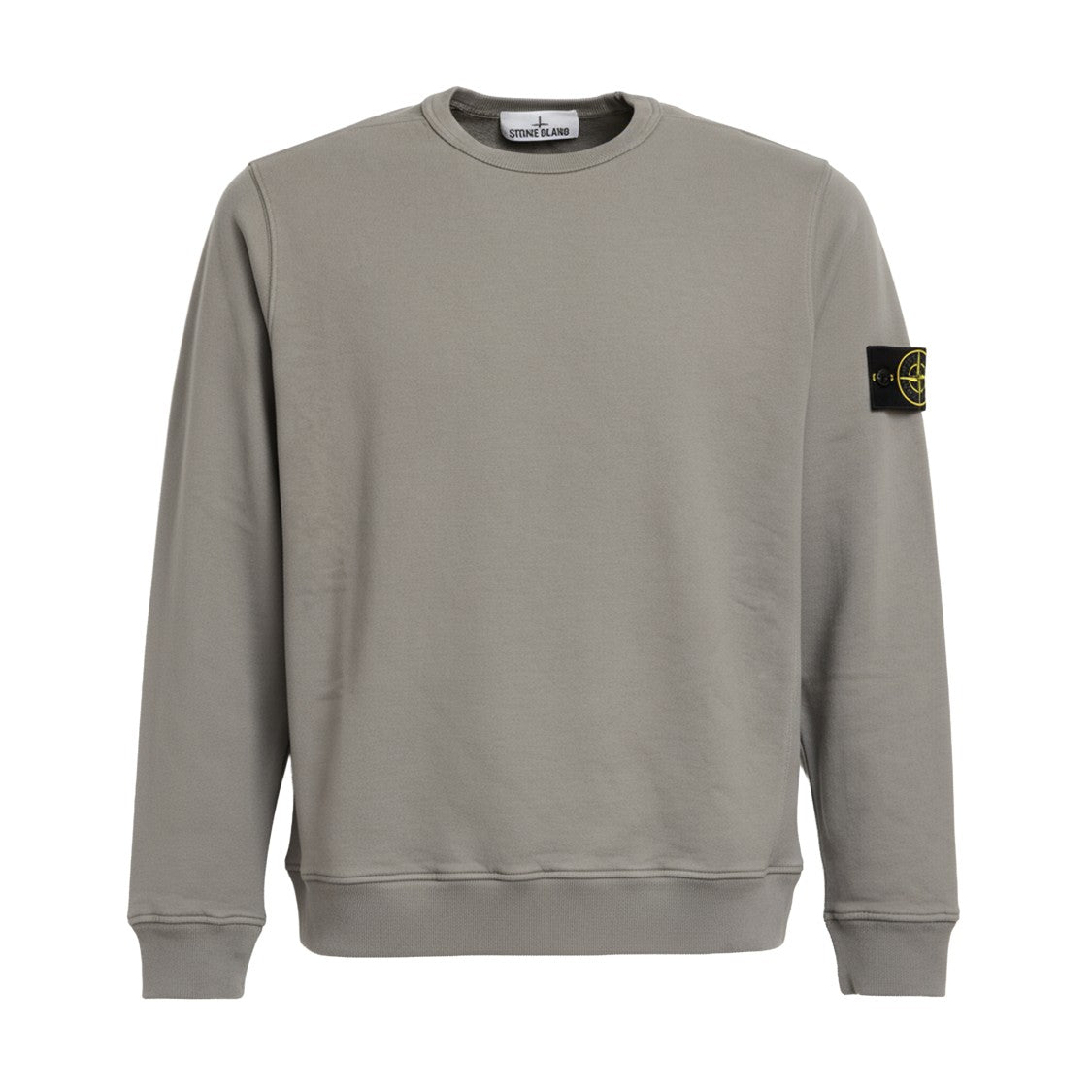 Stone Island Brushed Organic Cotton Fleece Crewneck Sweatshirt
