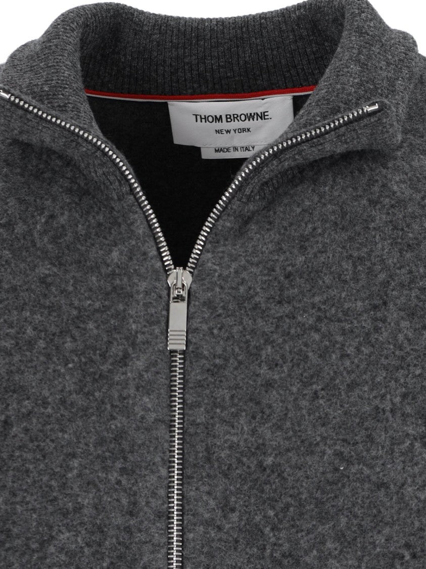 Thom Browne Wool Zip Jacket – Grey