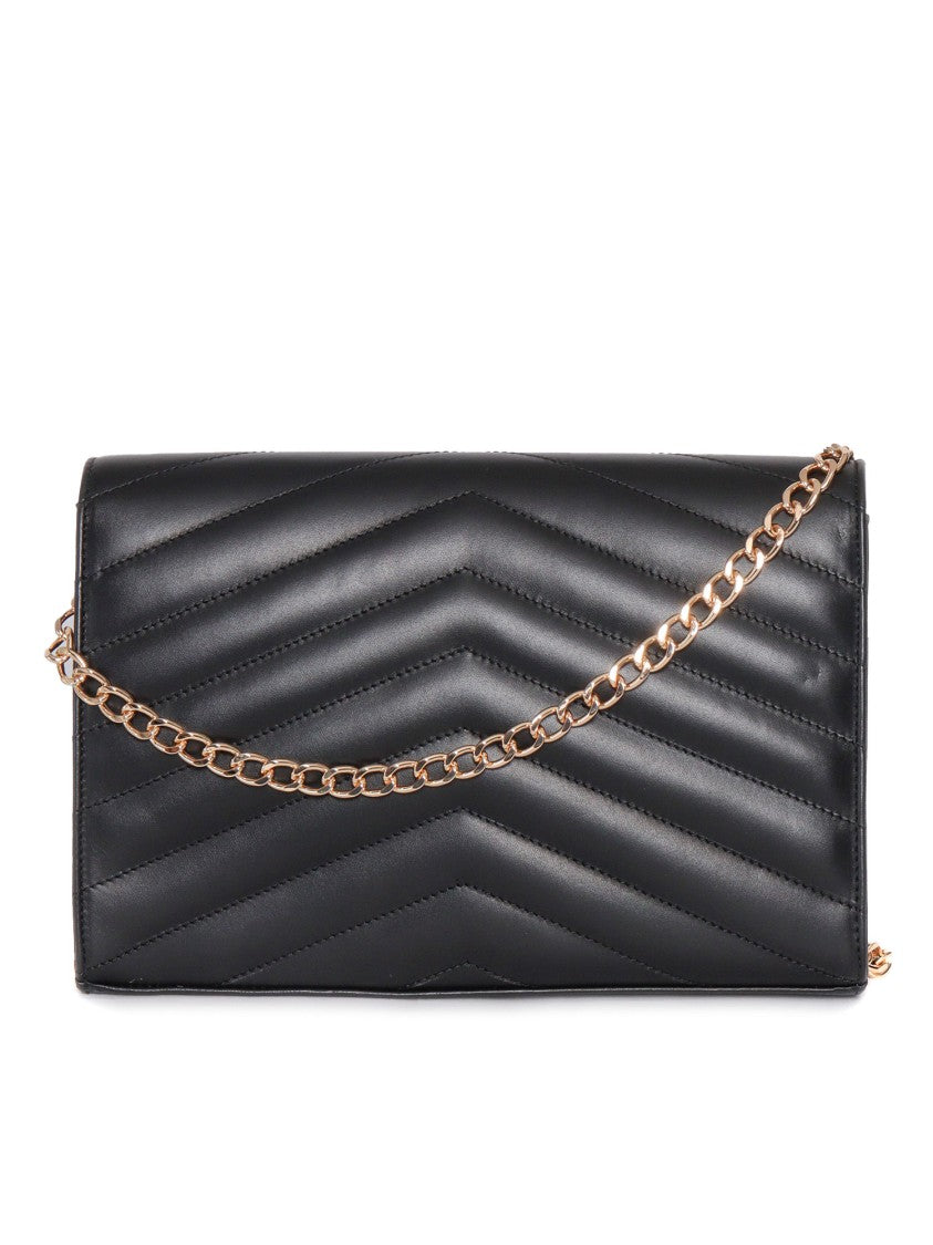 Via Roma 15 Striped Matelassè Bag