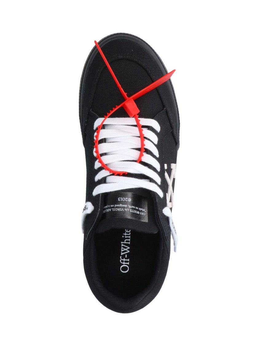 Off-White Black Arrow Logo Canvas Sneakers