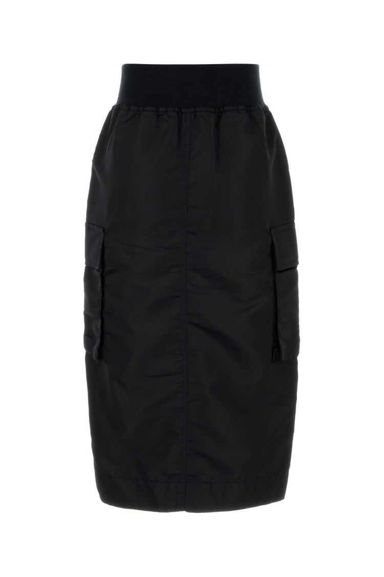 Sacai Black Nylon Skirt