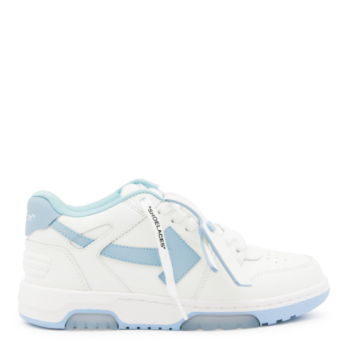 Off-White Low-Top White And Light Blue Sneakers