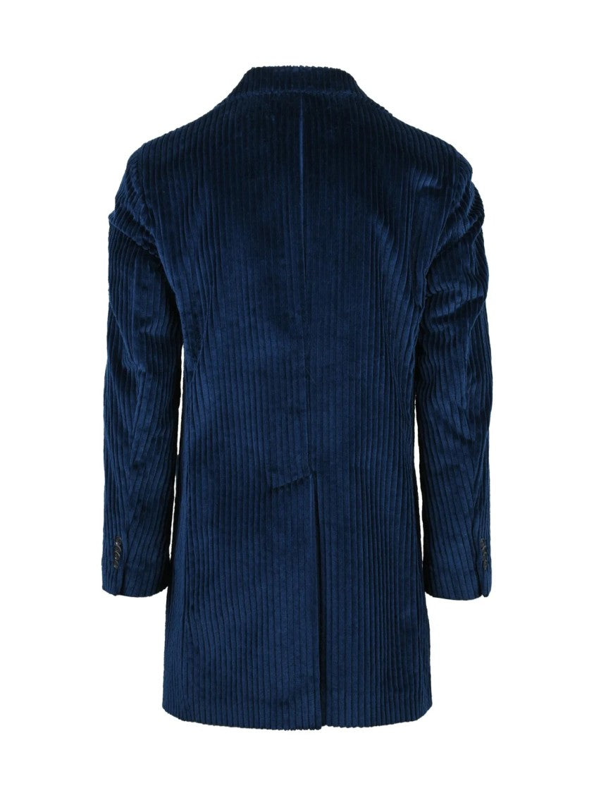 L.B.M. 1911 Blue Cotton Corduroy Coat