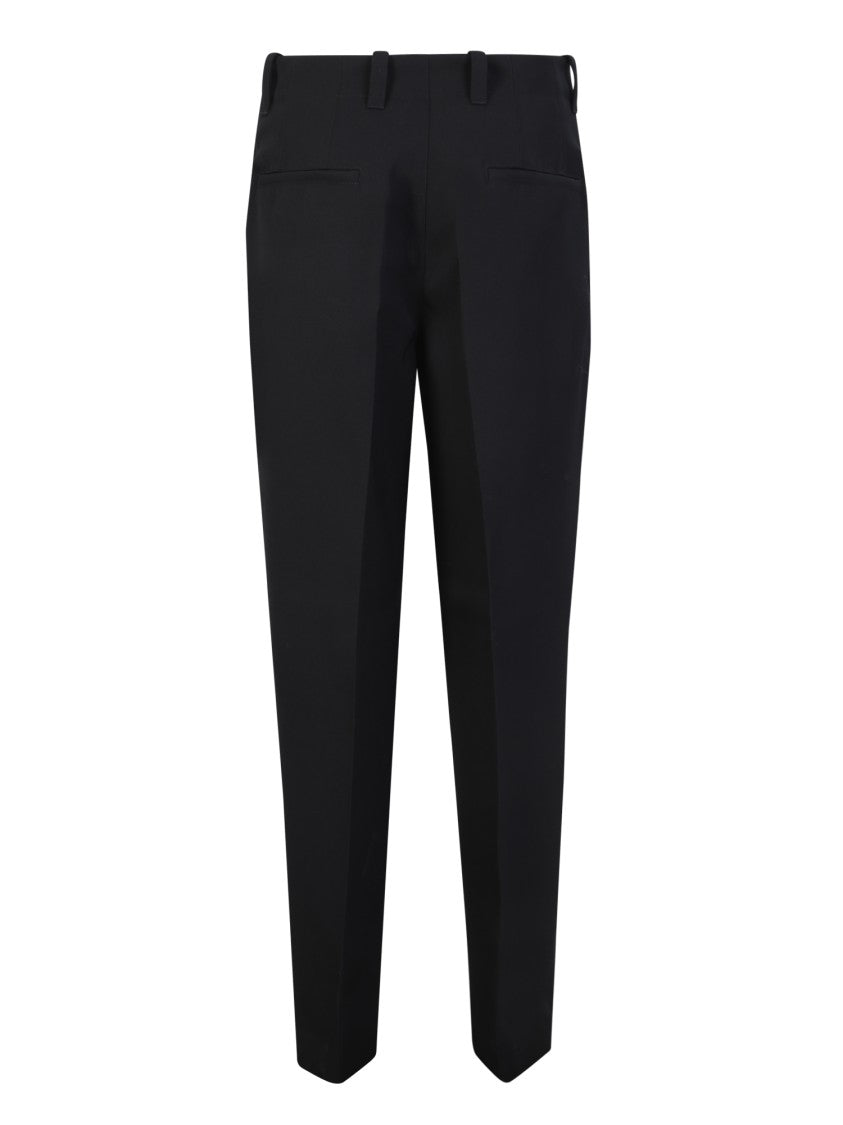 Jil Sander Black Taperep Leg Trousers