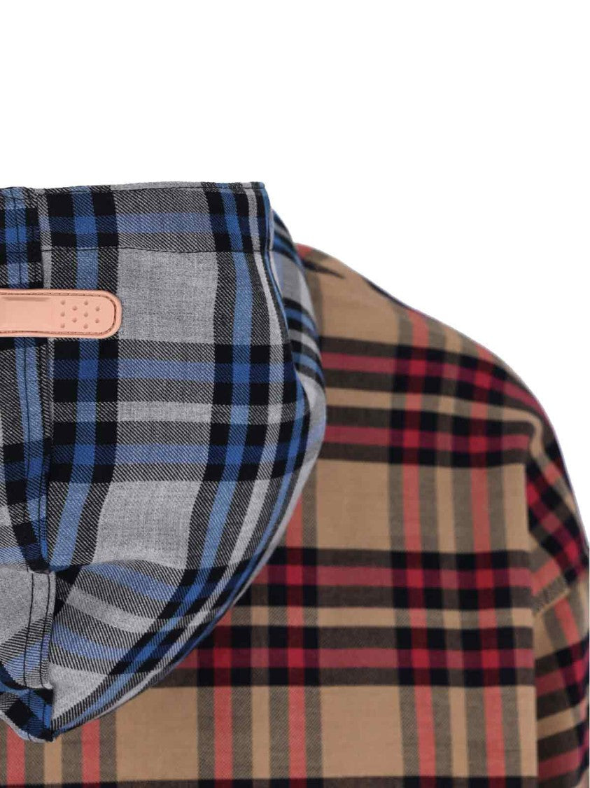 Pdf Striped Hooded Shirt – Multicolor