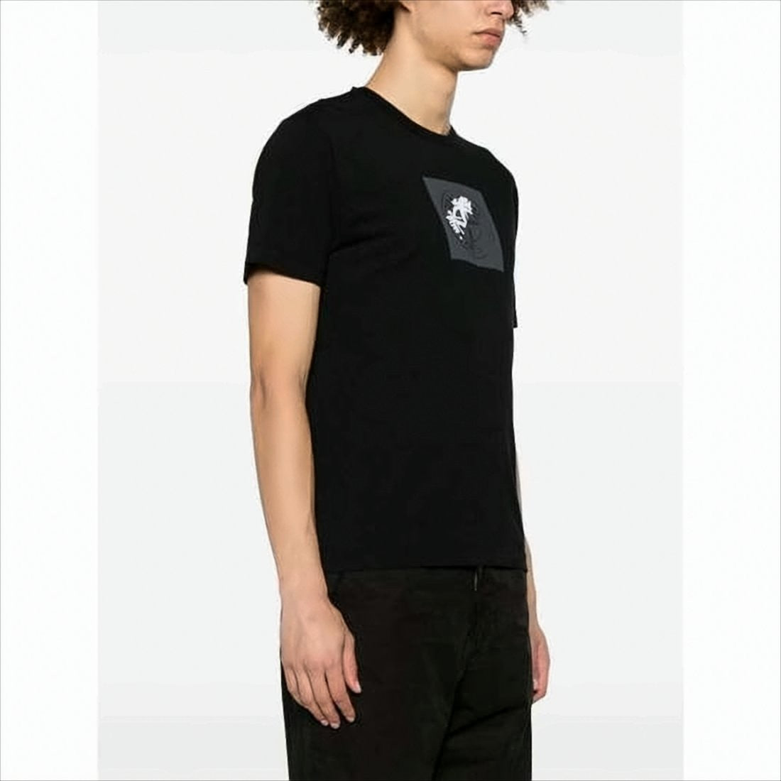 Stone Island Short-Sleeve Cotton T-Shirt With Iconic Emblem