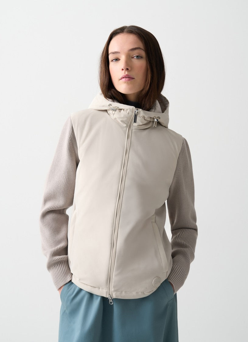 Colmar Originals Quilted Jacket With Knit Sleeves