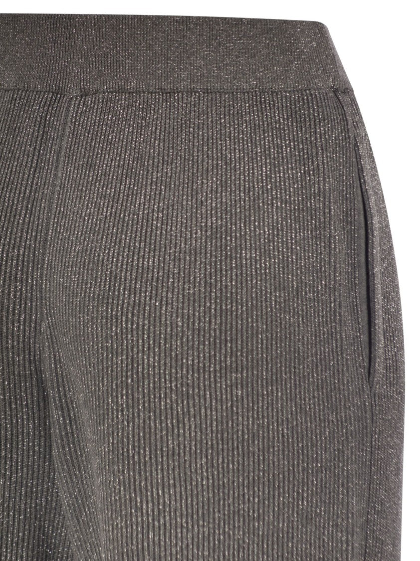 Brunello Cucinelli English Rib Cotton And Viscose Pants