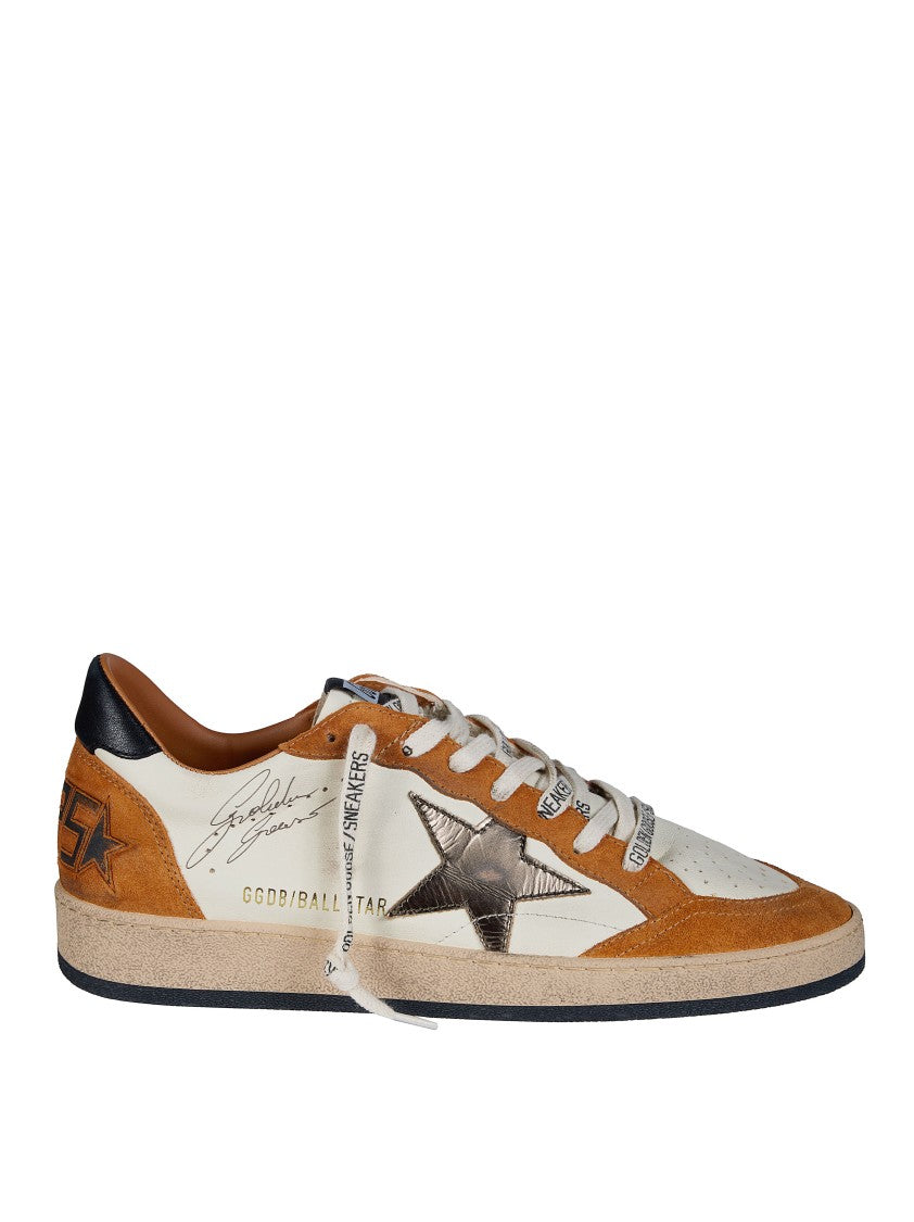 Golden Goose Ballstar Suede Leather Low-Top Sneakers
