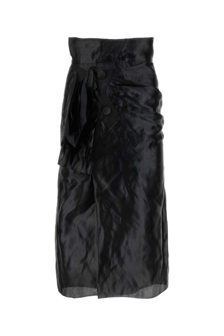 Maison Margiela Black Jersey Skirt
