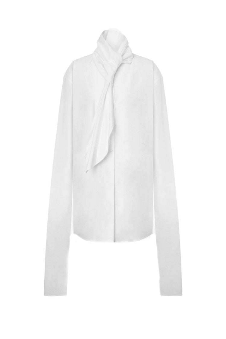 Alberta Ferretti White Silk Blouse