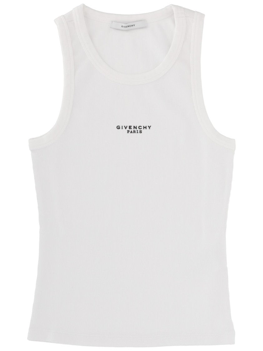 Givenchy Neutrals Ribbed Slim Fit Tank Top