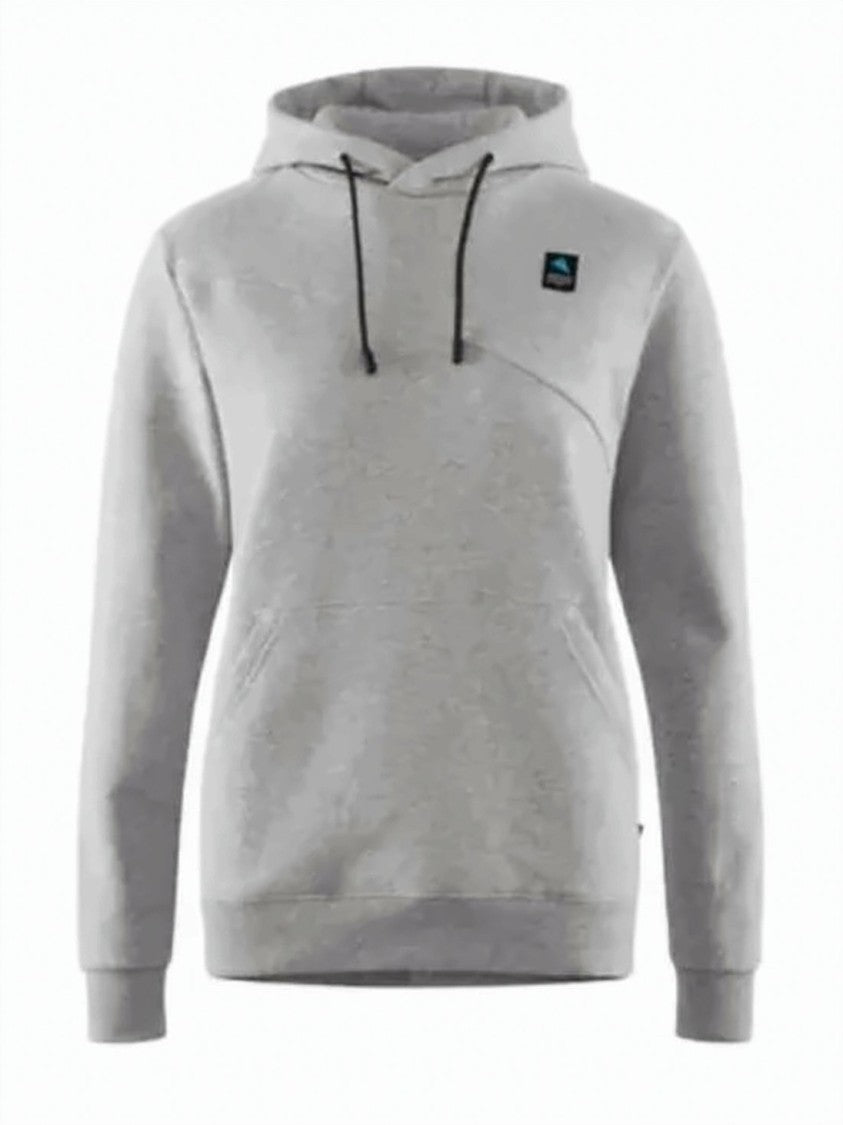 Klattermusen Heather Grey Hoodie With Kangaroo Pocket