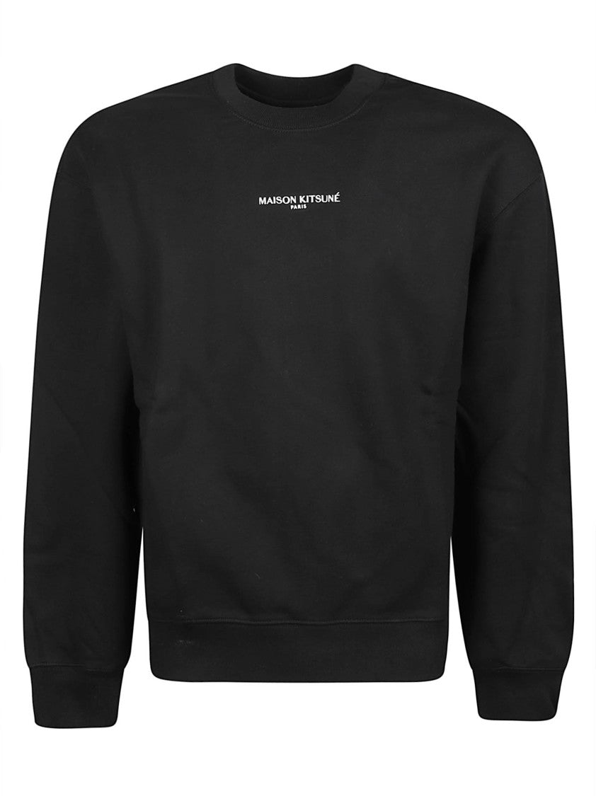 Maison Kitsuné Crew Neck Organic Cotton Sweatshirt