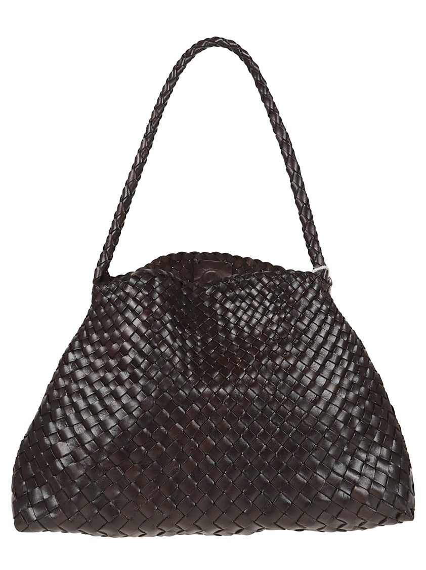 Dragon Tapered Brown Shoulder Bag