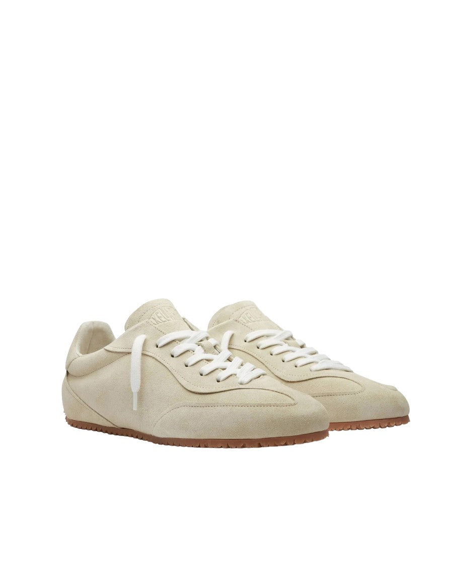 Axel Arigato Low-Profile Suede Sneakers With Gum Rubber Sole