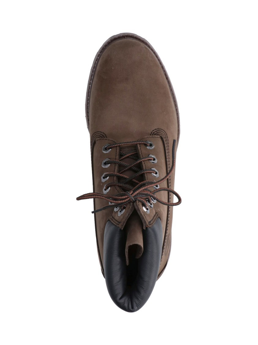 Timberland Brown Premium 6 Inch Leather Ankle Boots