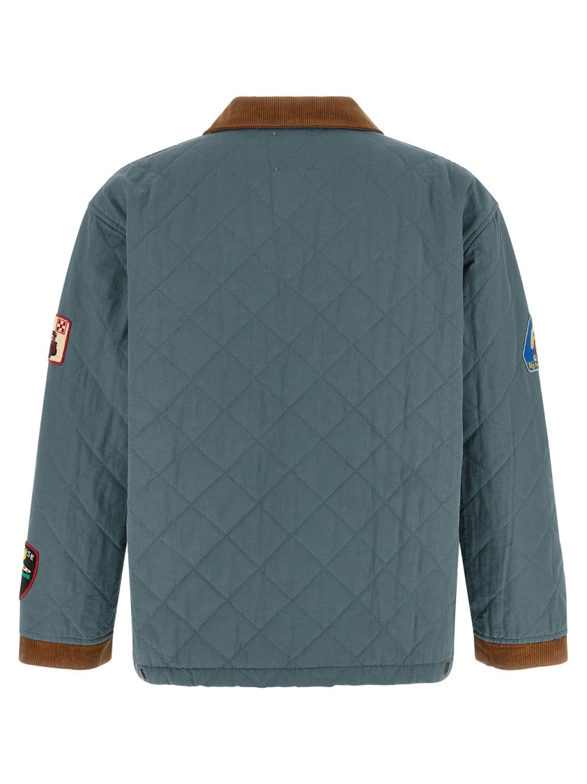 Found Farmstead Quilt Patch Jacket With Contrast Corduroy Details