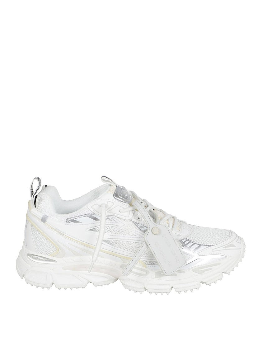 Off-White Chunky Sole Sneakers With Reflective Accents